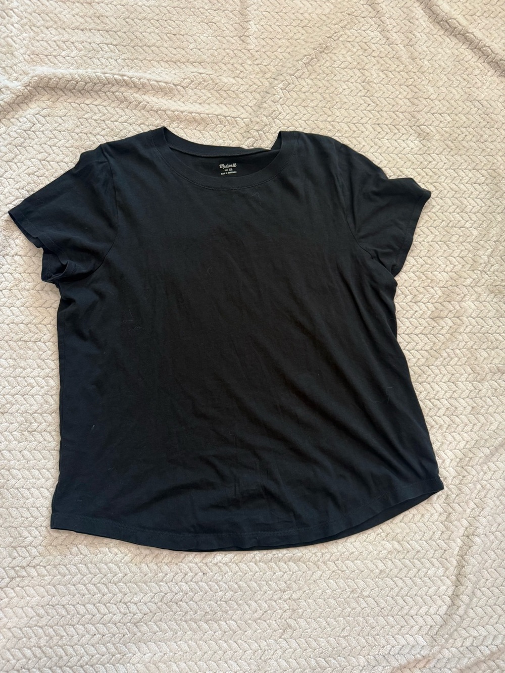 Madewell Women’s Black Crewneck Short Sleeve Tee